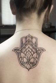 Takaisin klassisen tyylin Fatima-käsin tehty tatuointikuvio