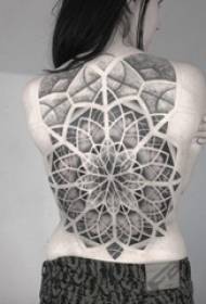wasichana nyuma nyeusi mchoro prick vidokezo ubunifu vanilla mfano kamili nyuma eneo kubwa picha za tattoo