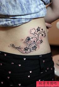 Frauen Tattoos: Beauty, Mid-rise, Fünfzackiger Stern, Rattan Tattoo Pattern Picture Classic