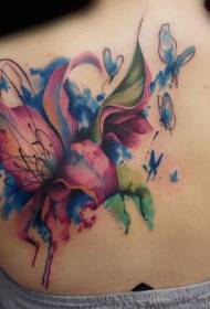 retro bellissimo colore vari tatuaggi floreali Pattern