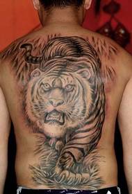 bumalik sa domineering tiger down ang figure ng bundok tattoo