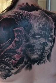 Tua Horror Style Devil Face Pattoo Tattoo