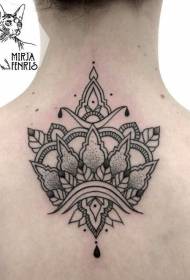 Reen hindua stilo bela vanila tatuaje ŝablono