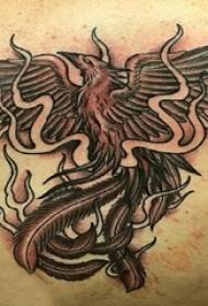 yara maza Phoenix baya hotunan hotunan Phoenix tattoo