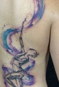 kis friss irodalmi tetoválás lány vissza a kis friss irodalmi tetoválás kép
