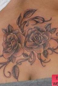 cintura rosa tatuaxe patrón