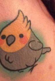 Tattoo ptica dekleta nazaj vzorec tatoo ptic