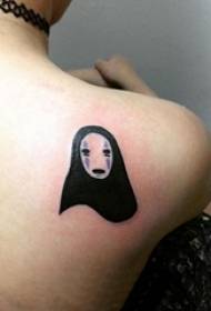 Kevokên Ghost Tattoo yên Japonî Wêne Pizîşka Ghost a Japonî
