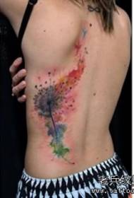 ragazza tatuaggio splash splash tarassaco