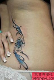 талії дівчини популярний вишуканий тотем Vine татуювання візерунок