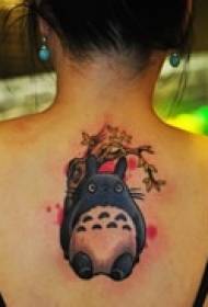 back cartoon cute tattoo