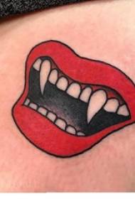 Lip Tattoo Girl Réck Lip Tattoo Bild