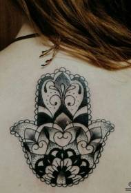 Terug Fatima Hand Totem Sting Tattoo patroon