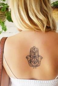 πίσω μέση τύπου μοτίβο τατουάζ χέρι Fatima