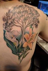 immagine del tatuaggio della pianta del maschio