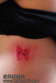 Schéinheet Säit Taille schéin Bogen Tattoo Muster