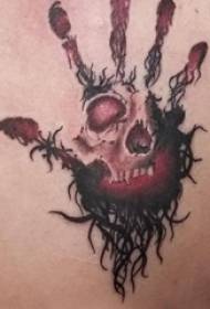 skullHead tattoo male back hoe tattoo tattoo