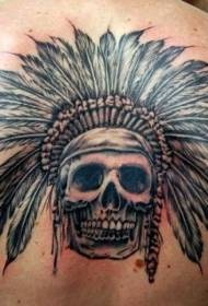 emuva i-Indian headwear skull tattoo iphethini