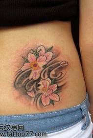 cintura di bellezza solu bellu mudellu di tatuaggi di fiore di ciliegia