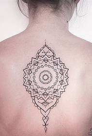 pattern ng pattern ng geometriko na pambabae ng vanila
