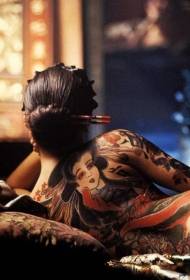 back yakanaka Japan geisha yakavezwa tattoo maitiro