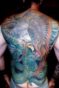 orao velike površine velikog orla protiv uzorka tetovaže zmija