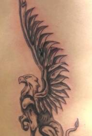 enormes alas de patrón de tatuaje de animal Griffin
