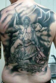 Incredibile mudellu di tatuaggi di Idol Lightning Black and White