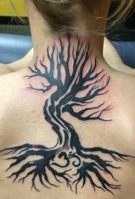vissza hihetetlen törzsi fekete fa tetoválás minta