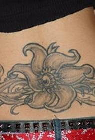 Mädchen Taille Blume Rebe Tattoo Muster