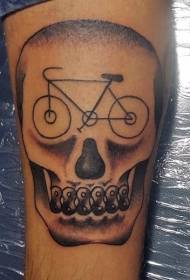 Повратак забавни дизајнерски бицикл с узорком тетоваже лубање