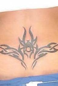 Taille Stammstil Totem schwaarz Tattoo Muster