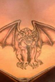 waist gargoyle personality tattoo pattern