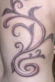 modello di tatuaggio grande vite posteriore in frassino nero