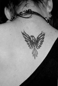 nuevo negro logo pequeño águila tatuaje patrón