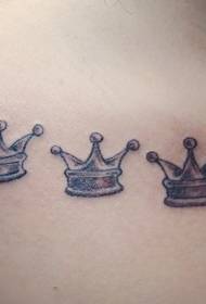 atọ obere okpueze mara mma igbu egbugbu 75113 - Back King's Crown Tattoo Pattern