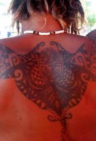 back Celtic knot tattoo pattern