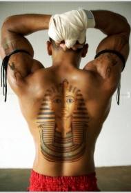 powrót kolorowy wzór tatuażu egipskiego faraona awatara