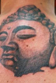 terug grandioze Boeddhabeeld tattoo patroon