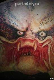 nyuma kushangaza colourful carnivorous picha monster tattoo