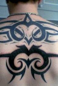 назад традиційний чорний логотип татуювання візерунок