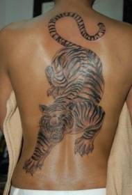 werom realistysk swart tiger tattoo patroan