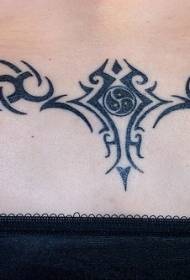 volta padrão de tatuagem símbolo preto videira tribal