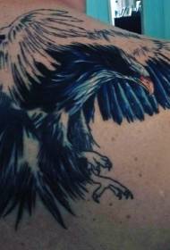 Retour superbe motif de tatouage d'aigle