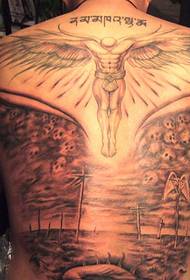 Неверојатен ангел тетоважа модел