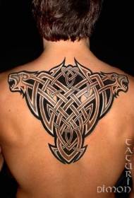 ກັບຄືນໄປບ່ອນຮູບແບບ tattoo knot ສີດໍາ Celtic ທີ່ດີເລີດ
