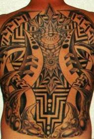mbrapa gri të ndryshme mekanike të zeza model tatuazhesh