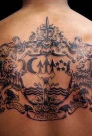 back black badge ຮູບແບບ tattoo ຊ້າງ