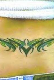 waist tricolor totem totem Tattoo pattern