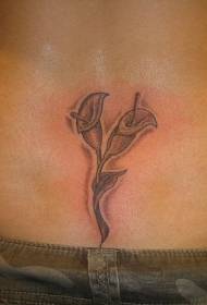taille twa oerstutsen blomtatoeage-ûntwerpen